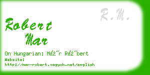 robert mar business card